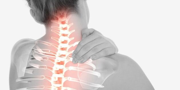 dor no pescoço devido à osteocondrose